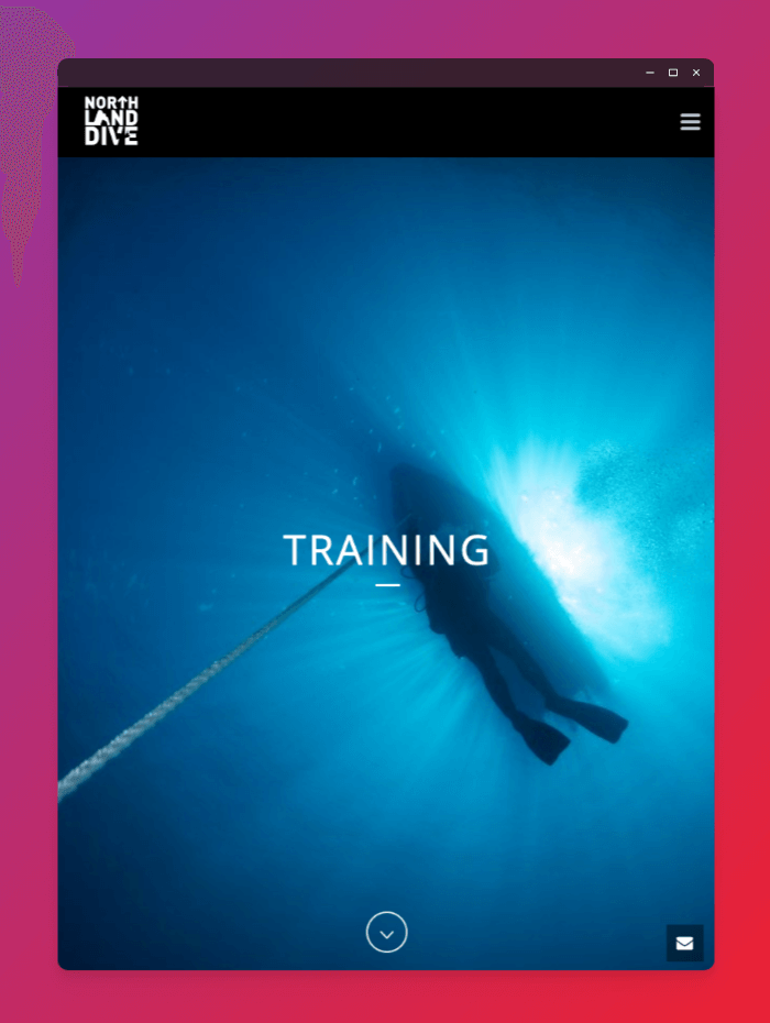 Northland Dive parrallax imagery