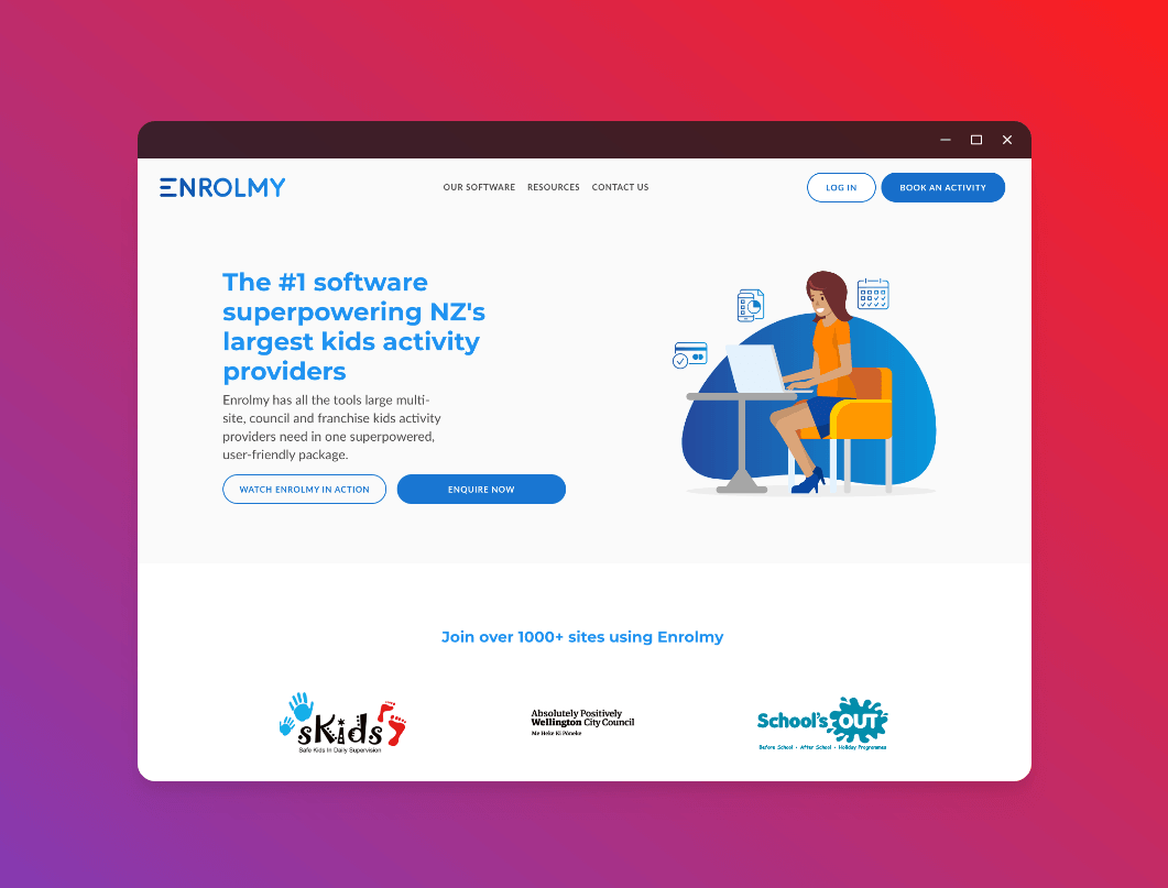 Enrolmy Home Page