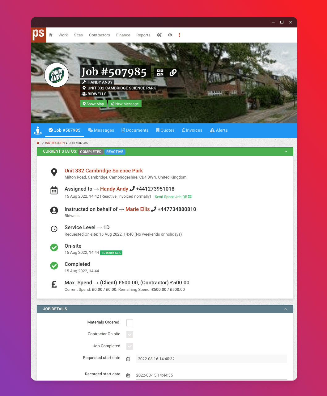 Propertyserve Job Page