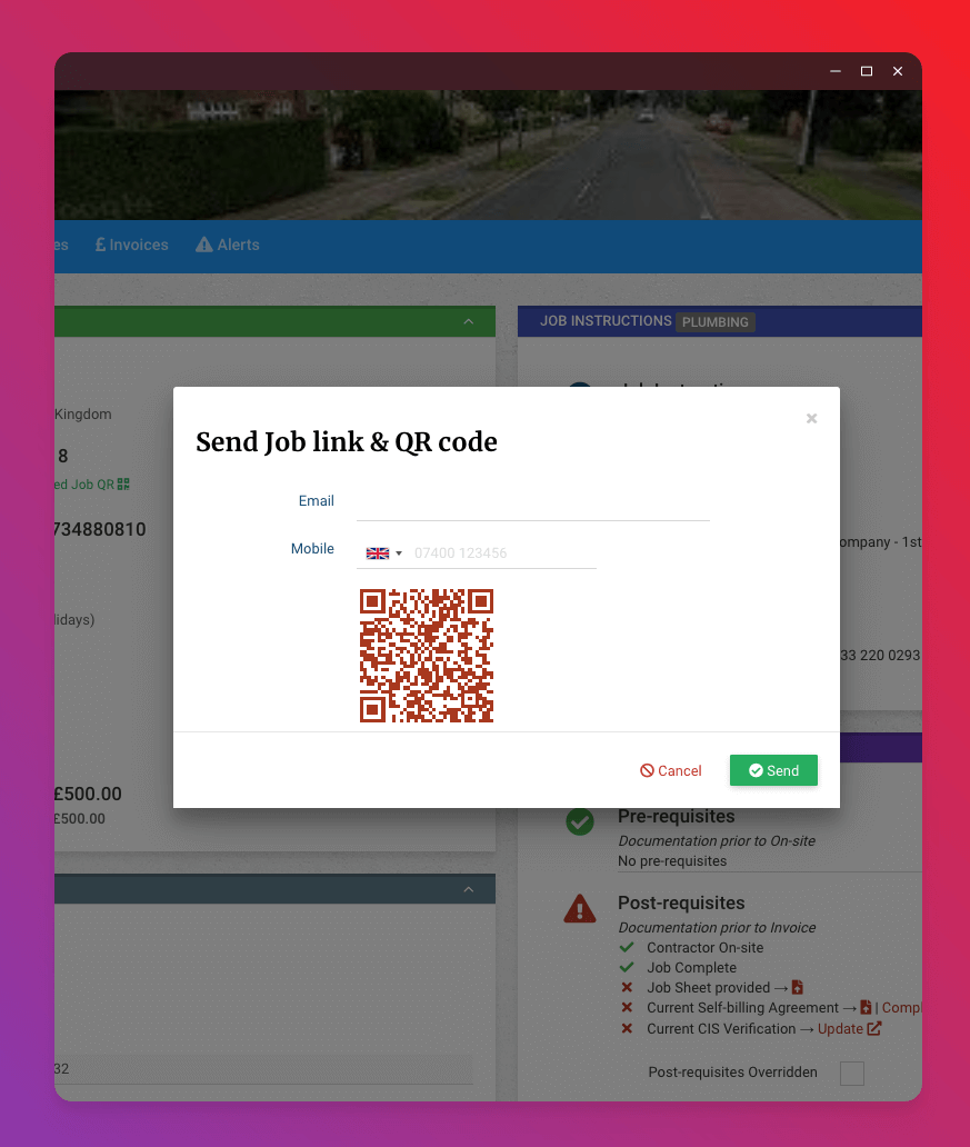 Propertyserve QR code facility